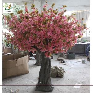 Wholesale UVG CHR061 big ornamental cherry tree artificial blossoms for wedding stage decoration from china suppliers