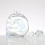 Transparent Liquor Glass Bottle with Hand Model Creative Design and High