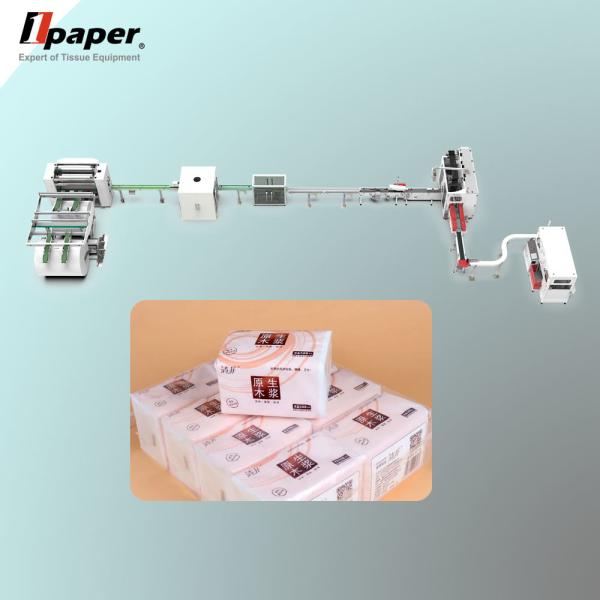 Facial Tissue Cutting Machinery with 2150Kg Machine Weight and Air Supply 0.5-0