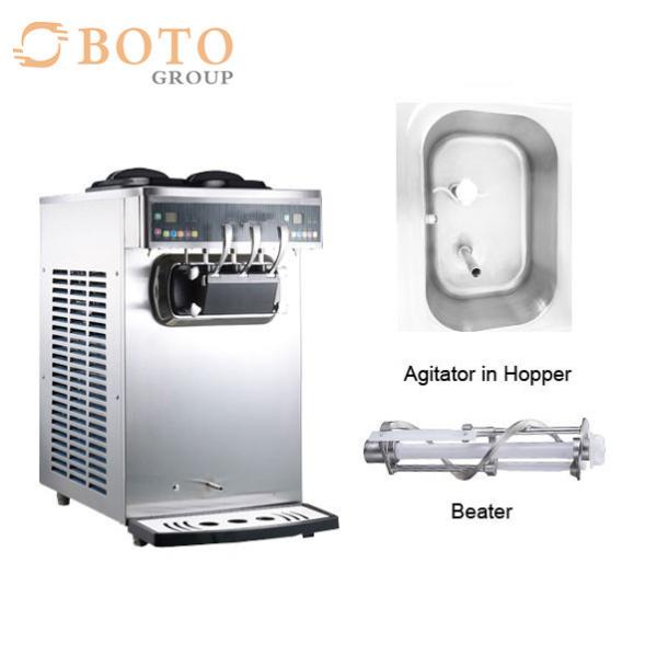 Different Flavor Stainless Steel Frozen Yogurt Machine Commercial Using Ice