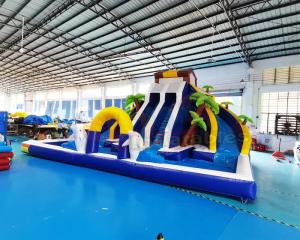 Wholesale Plato Double Side Inflatable Water Slide Jumper Bounce House from china suppliers
