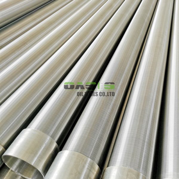 Wire Wound Slotted Casing Pipe , Vee Shaped 304 Stainless Steel Wedge Wire Filter