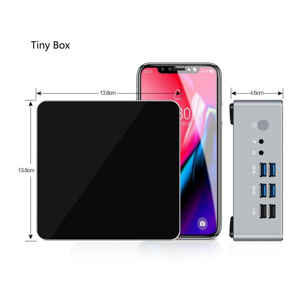 VESA Mount 4k Mini Pc , I7 Mini Computer For Projector / Digital Signage