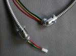 Flexible Conduit Universal Wiring Harness 105 C Rating IP40 Zinc Alloy Conduit