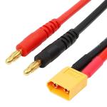 14AWG XT60 Male Plug to 4mm Banana Connector Cable for RC Lipo Battery Charge