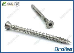 Wholesale Marine Grade 316 Stainless Double Thread Square Drive Composite Decking Screws from china suppliers