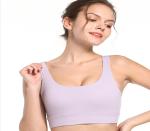 Full Cup Plus Size Moisture Wicking Sports Bra Soft U Neck For Fat Women