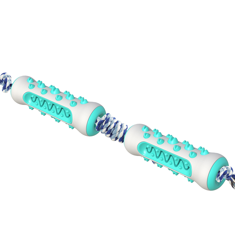 Molar Toothbrush Cute Pet Toys Indestructible Durable Toothpaste Pet Dog Toy