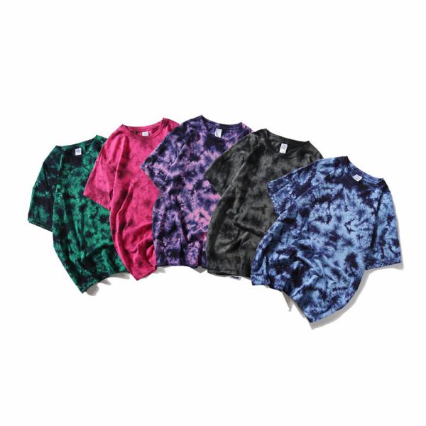 wholesale custom printed fashionable summer nirvana tee shirts tie dye