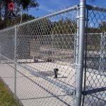 Heavy Duty 9 Gauge Galvanized Cyclone Wire Mesh Chain Link Fence Panels With