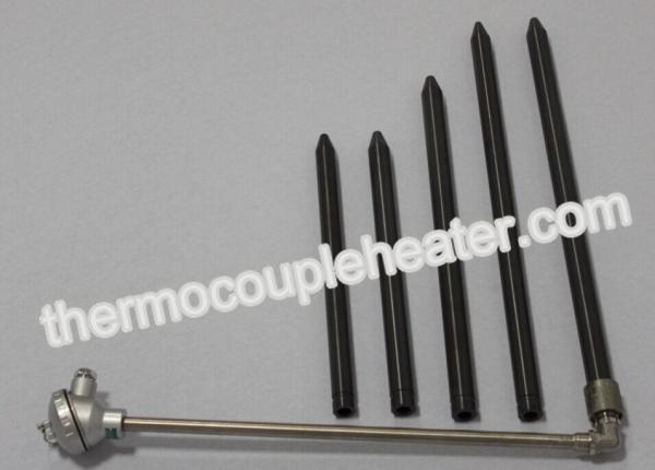 Non Ferrous Silicon Nitride Thermocouple Components Protection Sleeve One End