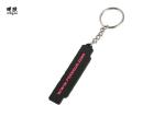Embossed Letter PVC Key Chain , Modern Silicone Rubber Keychain Ring Holder