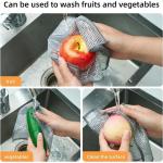 KILINE Kitchen Supplies Microfiber Wire Dishcloth Multifunctional Non-Scratch