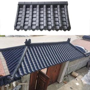 Wholesale Light PVC Tiles Wall Fence Cheap Price Artificial Traditional Chinese House Pp Antique Roof from china suppliers