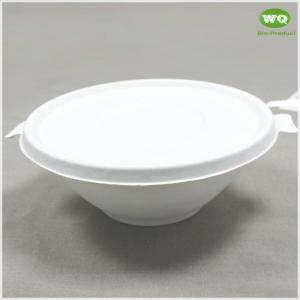 Wholesale Bleached Color 100% Eco-Friendly Sugarcane Disposable Soup Bowl With Lid -Durable Food Storage Containers With Lids from china suppliers