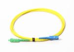 PVC LSZH Single Mode Sc To Sc Fiber Patch Cable FTTH Leather Jumper