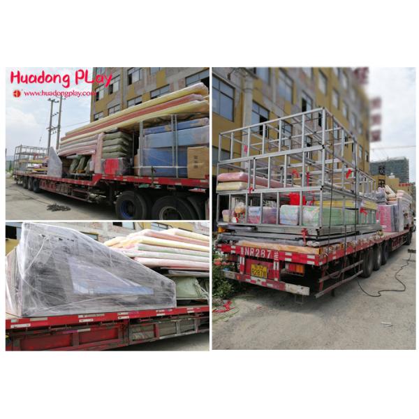 New Bounce Trampoline Park Equipment , Durable Toddler Trampoline 1900 ㎡