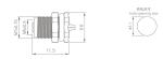 Industrial M5 Female Back Mount Socket Solder Screw 20A IP67 3 / 4pin For