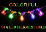 Colorful E27 Led Filament Bulb Rgb 6w 600lm Clear Glass High Brightness