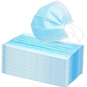 Wholesale Blue Color Disposable Earloop Face Mask Pp Nonwoven Material Customized from china suppliers