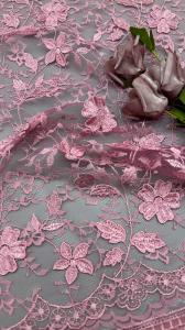 Wholesale Leafy Flower Sequin Embroidery Lace Fabric For Wedding Garment from china suppliers