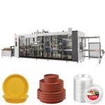 3KW Servo Disposable Plate Making Machine Industrial Vacuum Forming 2.7m