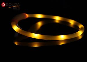Wholesale Luminous Pet LED Dog Necklace For Lighted Up Silicon Solid LED Dog Collar from china suppliers