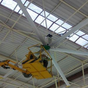 Wholesale 24ft Big Air Large Industrial Ceiling Fan Hvls Six Blades , Remote control electric power 1500w from china suppliers