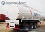 Trapezoid Mild Steel Q345 Tri-Axle Fuel Tanker Semi Trailer 50000 Liters