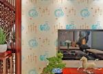 Chinese Style Vintage Inspired Wallpaper / Moisture Resistant Wallpaper High