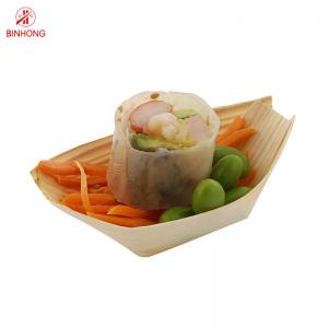 China Disposable Birch Wood 3.5 Inch Sushi Wooden Boat on sale