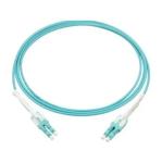 125µm Lc Lc Duplex Patch Cord , AQUA Multimode Fiber Jumpers