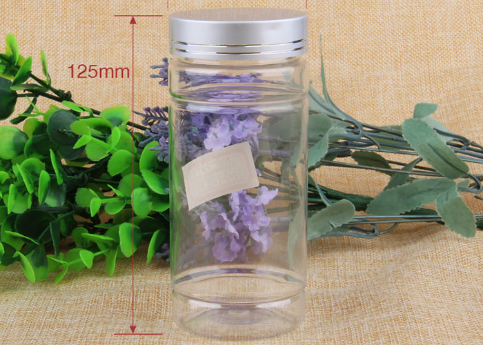 Transparent OEM Label Pet Plastic Jars Silk Screen Single Color Printing