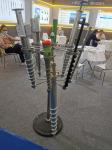 Customized Photovoltaic Spiral Pile Galvanized Ground Screw Anchor With Flange