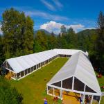 500-1500 People Strong Aluminum Frame Tent Big Party Hall 30x50 M Rain Gutter