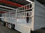 2axle 15ton Side Panel Cargo Drawbar Trailer Fence Full Trailer