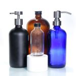Color Empty Luxury Glass Bottle Glass Bottle With Pump Lotion Glass Cosmetic