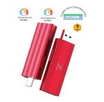 OEM Portable Solid State Drive Usb C Ssd External Hard Drive 128GB Usb 3.2 Stick