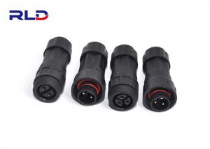 Wholesale High Current Waterproof Plug Connector , 3 Pin Plastic Circular Connectors Gold Plated from china suppliers