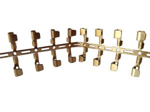 Wholesale OEM Stamped Brass Wire End Contact Terminals | Custom Electrical Crimp Terminals for Cable Connections | High Conductivity Copper Alloy Connectors from china suppliers