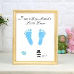 Memory Birthday Baby Birth Souvenirs Ink Handprint / Footprint Kit For Boys