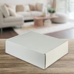Shipping Boxes 12x9x3 inches White Kraft Corrugated Cardboard Box Mailing Box