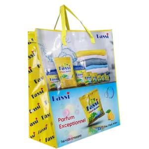 Wholesale Waterproof Eco Friendly Bopp Laminated Pp Woven Handle Bags For Packaging Needs from china suppliers