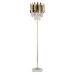Luxury Modern Crystal Gold Stand Floor Lamp LED For Bedroom Living Room Crystal