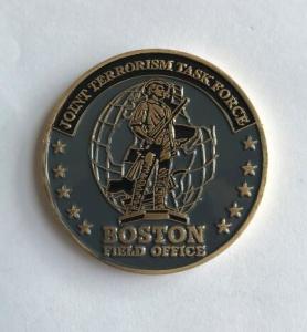 Wholesale Antique gold plated 3D metal challenge coin with custom logo from china suppliers