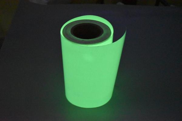 PVC printable 1.24mx45.7m photo Luminescent Vinyl Film Glow In The Dark Adhesive