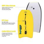 WOOWAVE 33" 37" 42" Bodyboard PROFESSIONAL Level Of Practice EPS Design Leash