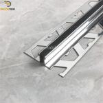 Stainless Steel Finish Tile Accessories Expansion Joint Profile Height 10mm