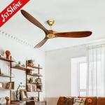 3 Wooden Blades Decorative 60 Inch Ceiling Fan 220V With Remote Control