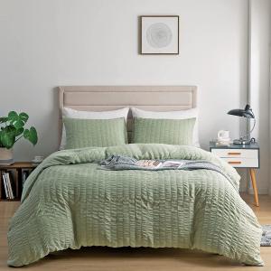 Wholesale Customizable Seersucker Duvet Cover Set 3-Piece Luxury Bedding Set Unique Style from china suppliers